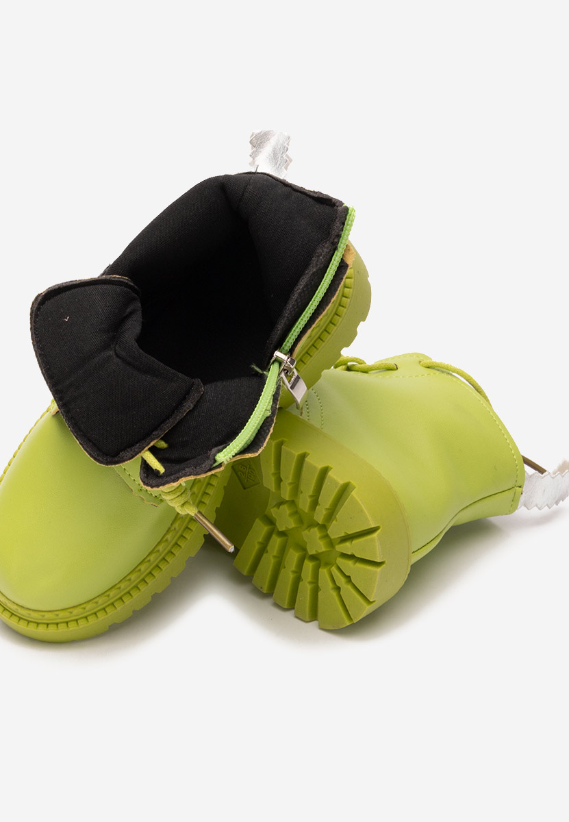Zielone botki dzieci Wonderland