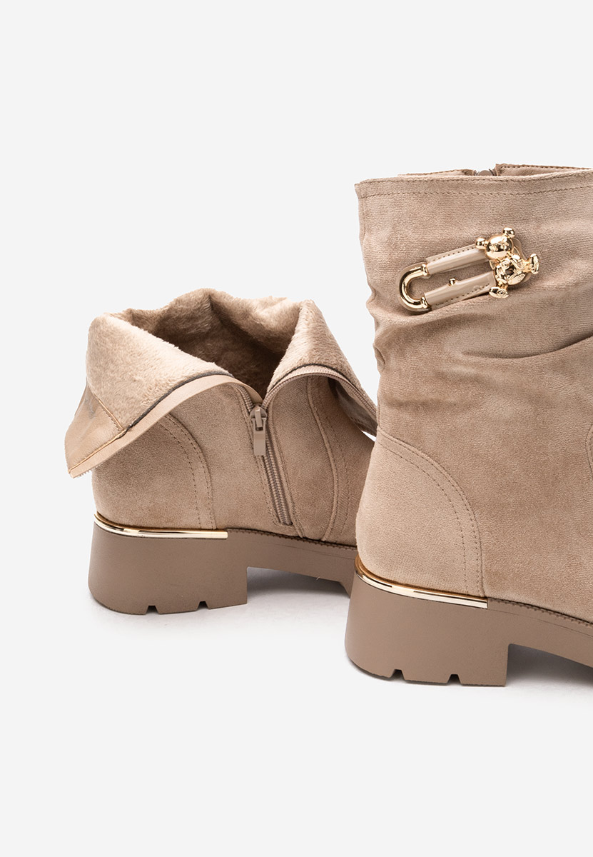 Khaki kozaki damskie Tonise