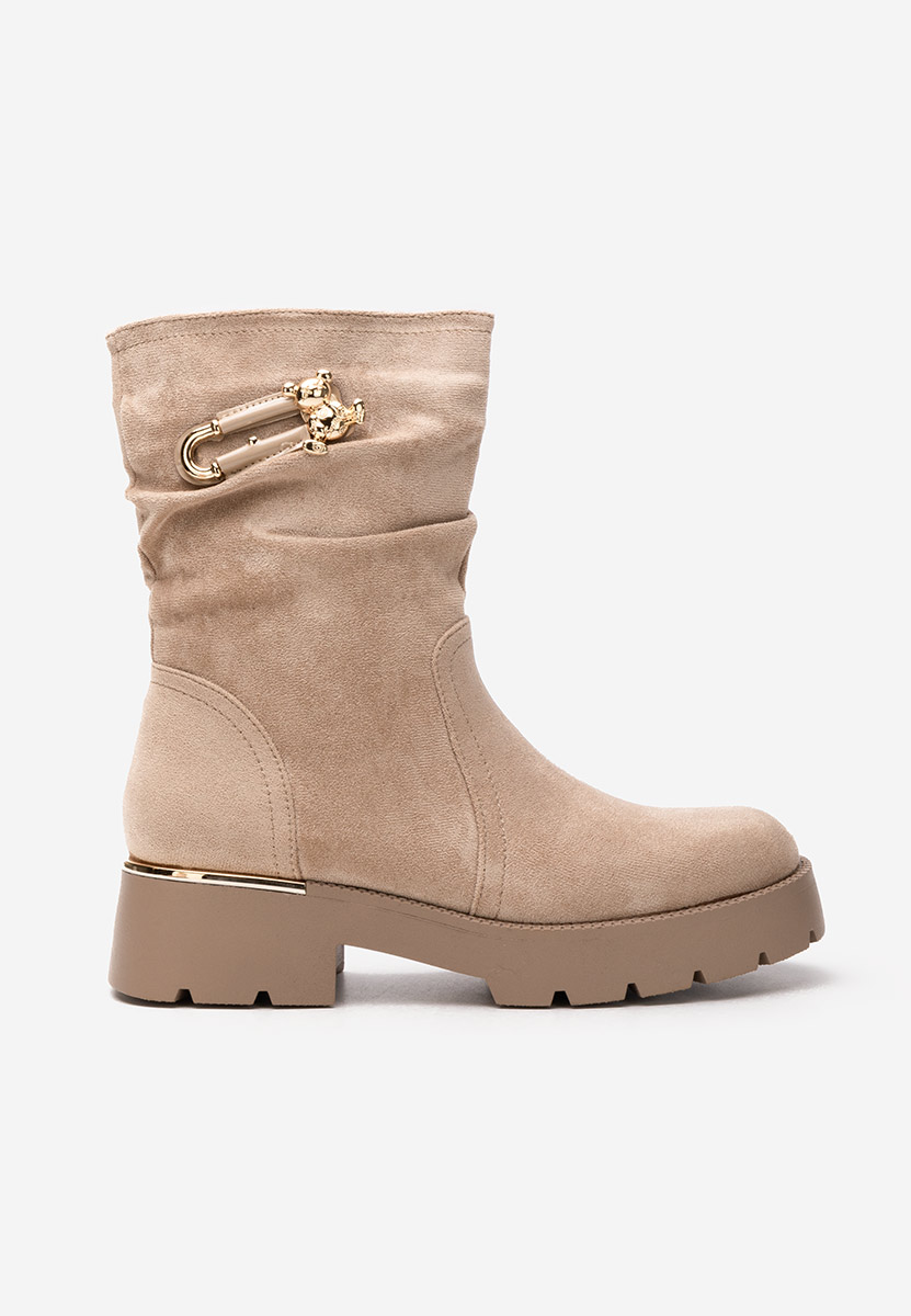 Khaki kozaki damskie Tonise