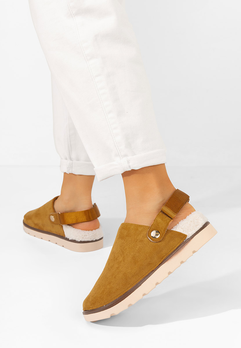 Camelowe drewniaki Tamra