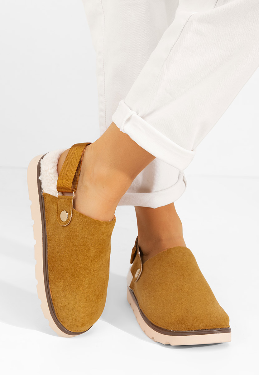 Camelowe drewniaki Tamra