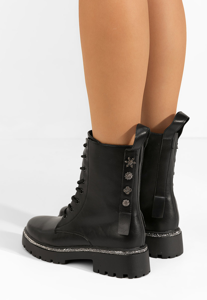 Czarne workery damskie Jettie