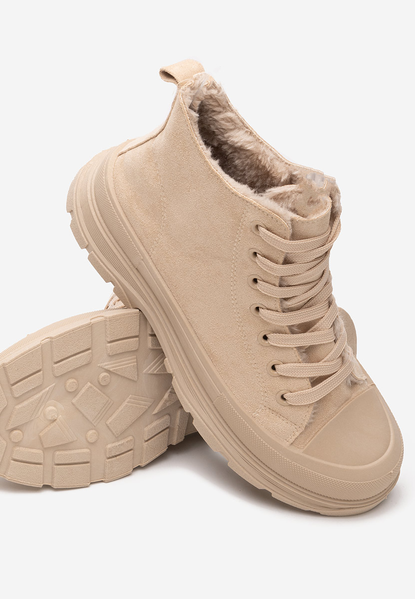 Khaki trampki wysokie damskie Nicki