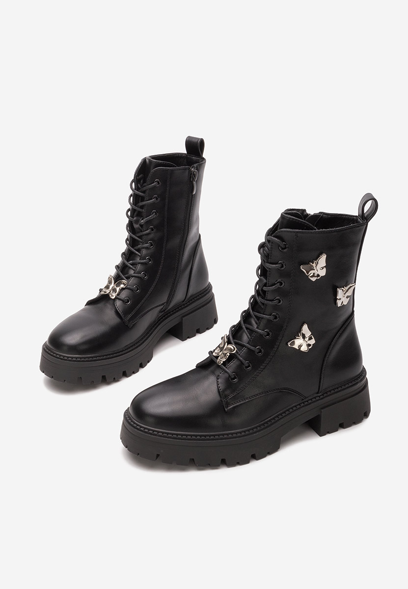 Czarne workery damskie Latisa