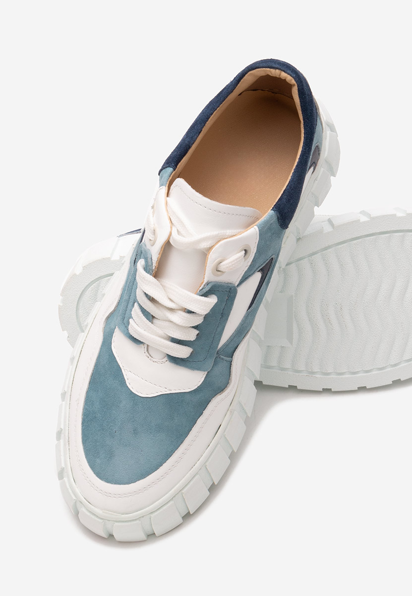 Niebieski sneakersy damskie Caera