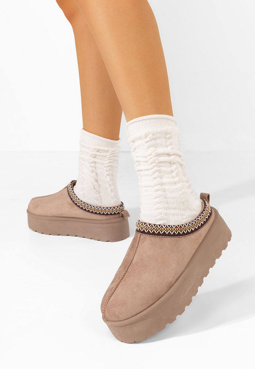 Khaki drewniaki Comfy