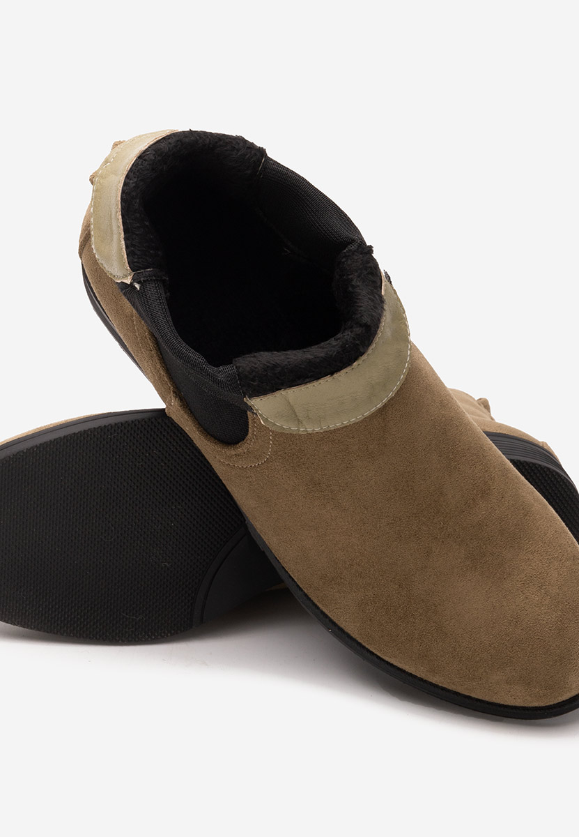 Zielone botki damskie płaskie Zelmira