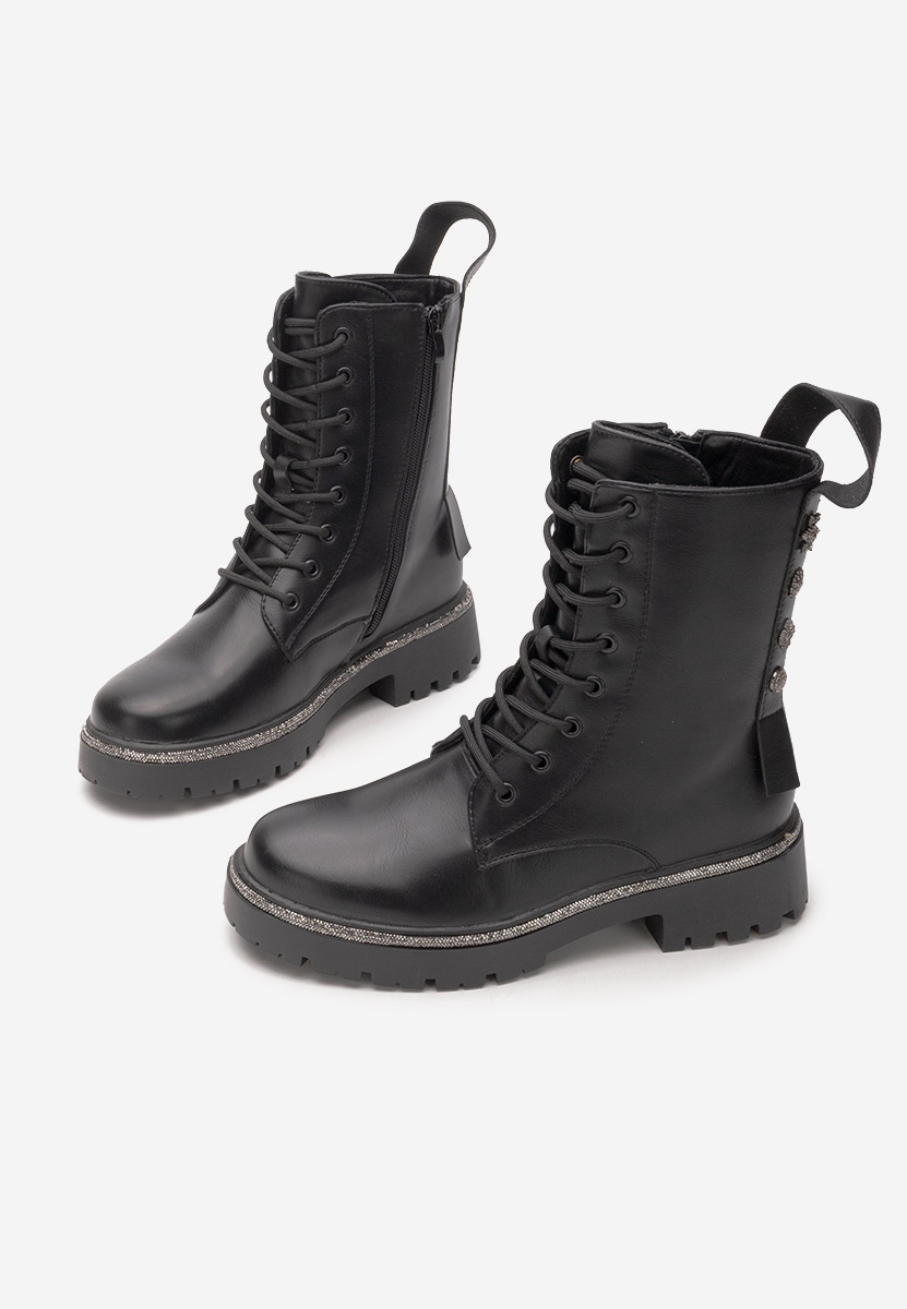 Czarne workery damskie Jettie
