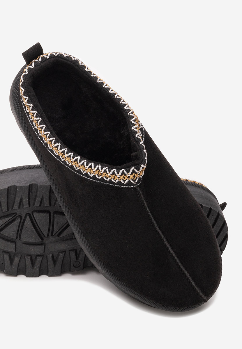 Czarne drewniaki Comfy