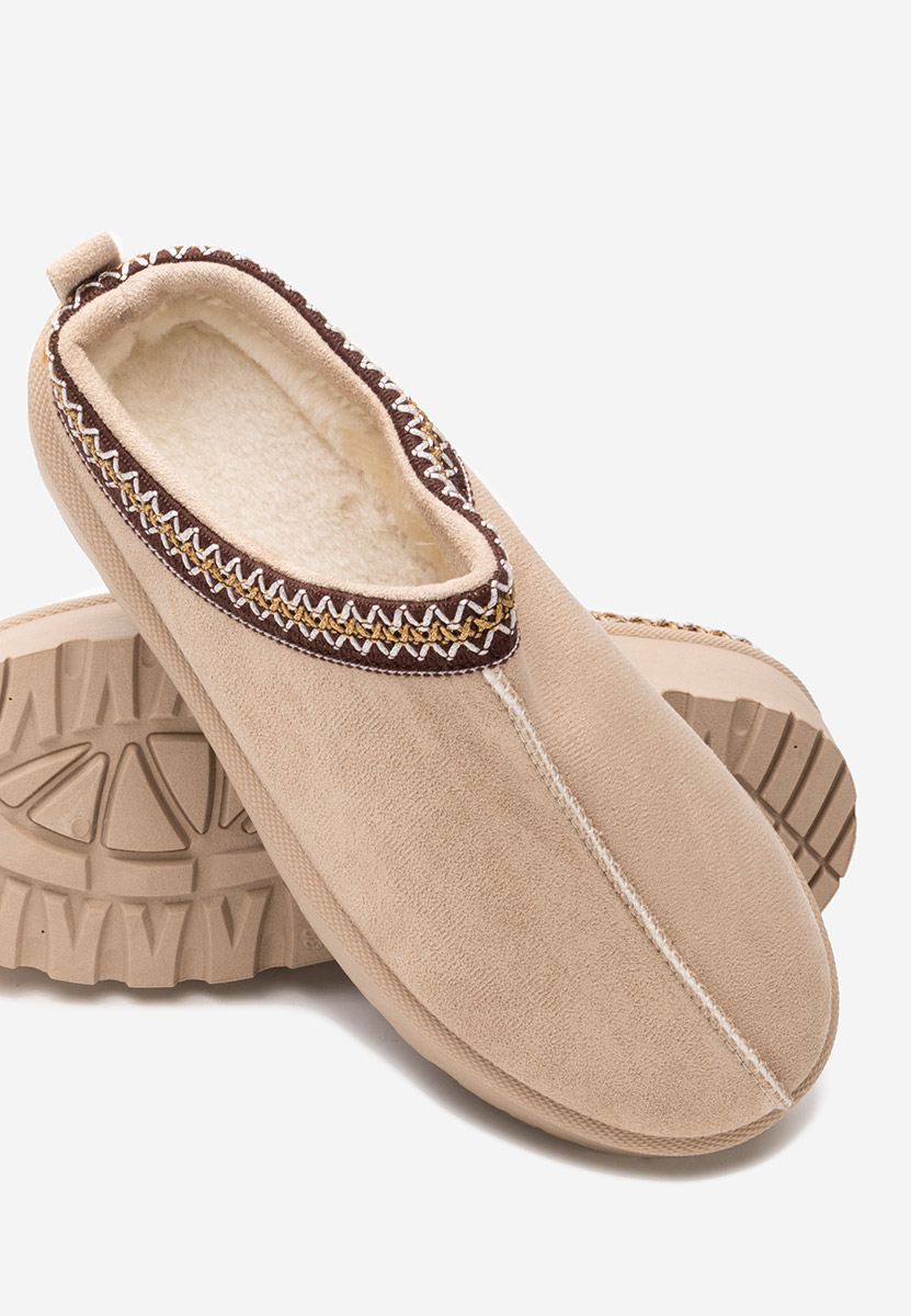 Beżowe drewniaki Comfy