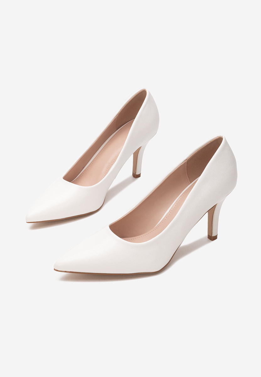 Białe szpilki Marylyn