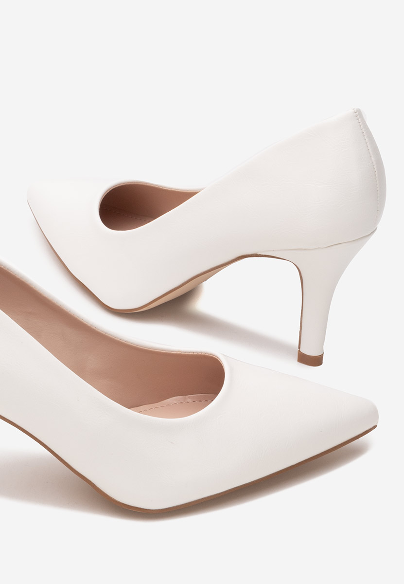 Białe szpilki Marylyn