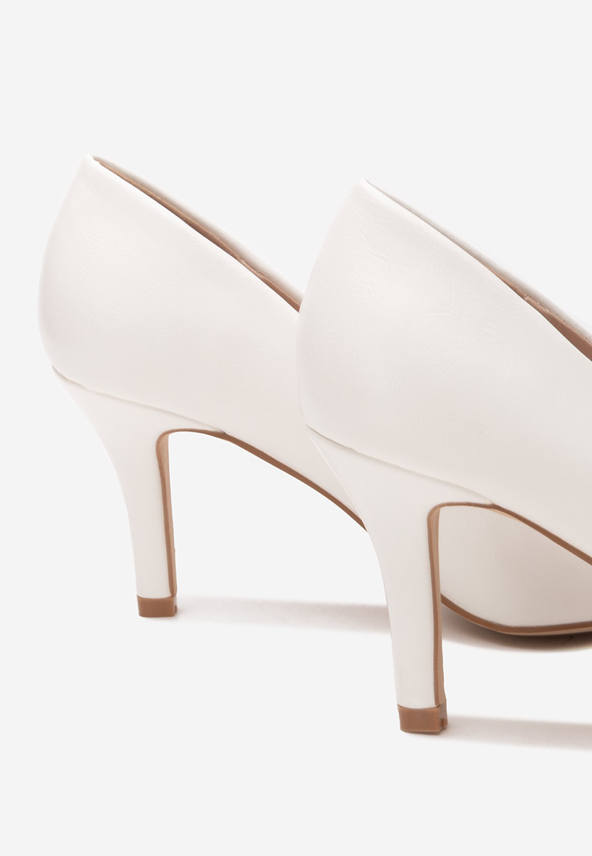 Białe szpilki Marylyn