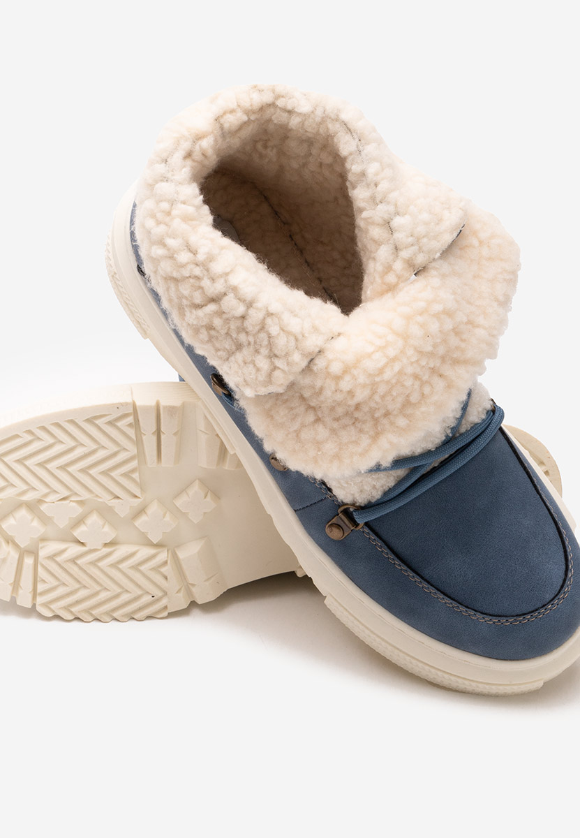 Niebieskie botki damskie ocieplane Reatha Niebieskie botki damskie ocieplane Reatha