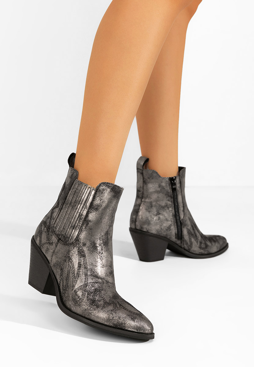 Szare kowbojki damskie Pesire