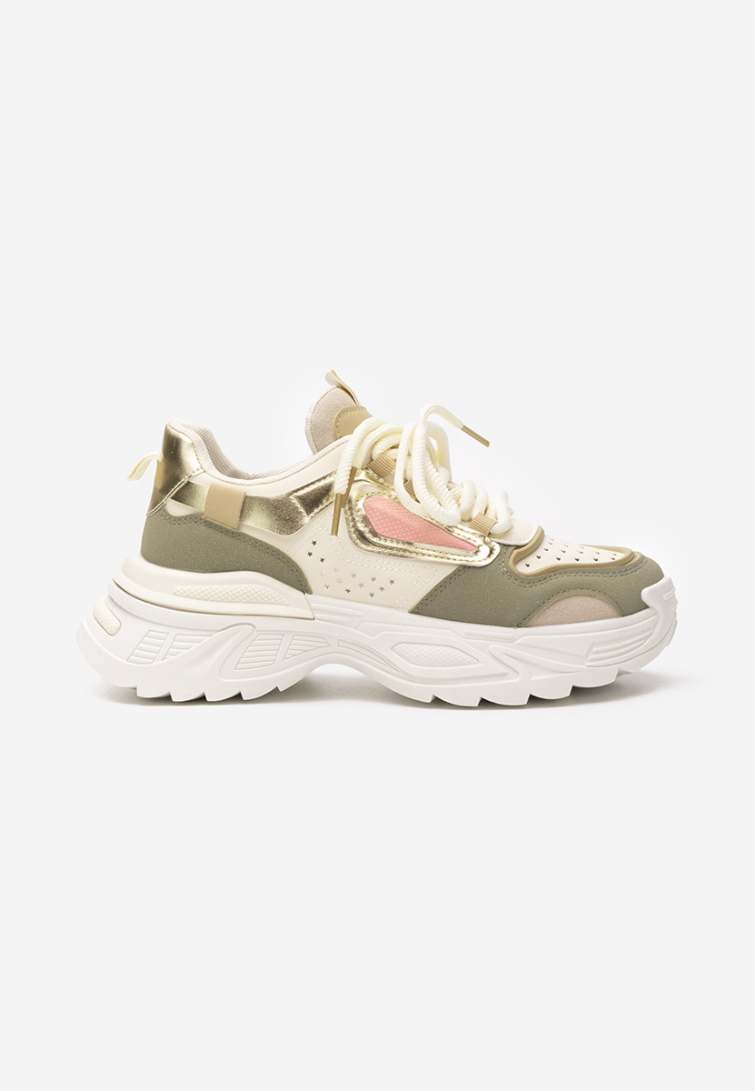 Zielone sneakersy na koturnie Dorathy
