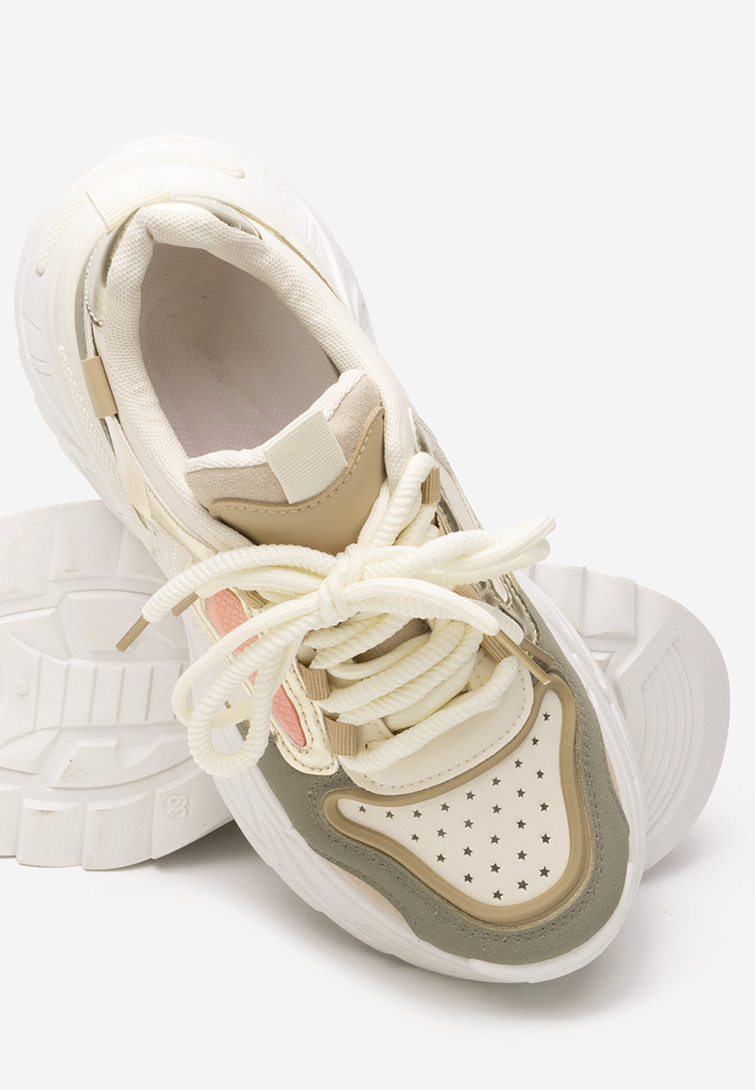 Zielone sneakersy na koturnie Dorathy