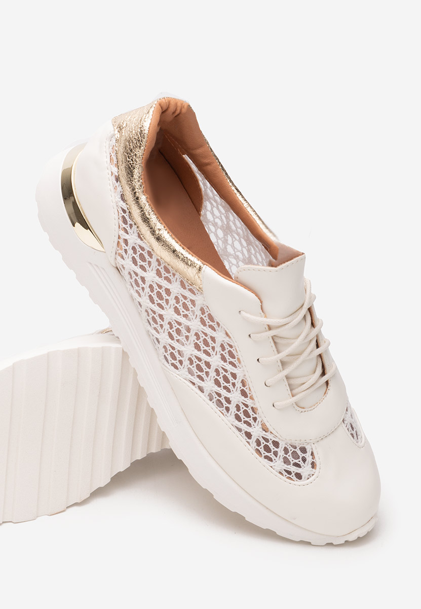 Białe sneakersy damskie Deena V2