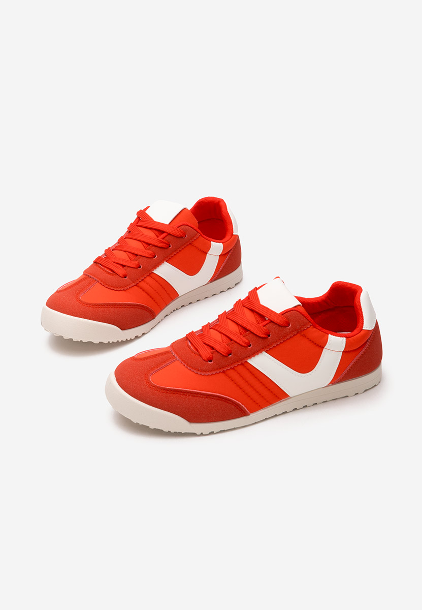 Czerwone sneakersy damskie Cleta