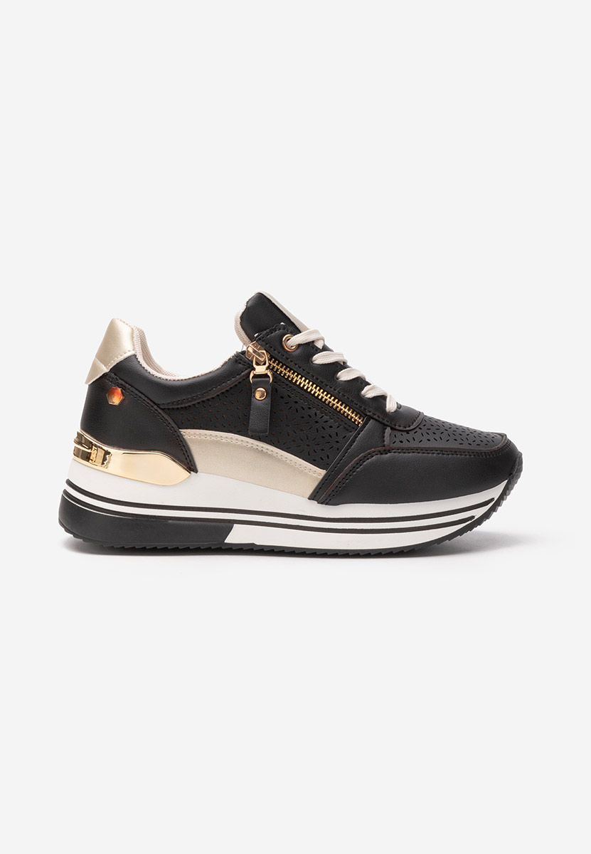 Czarne sneakersy damskie Reita
