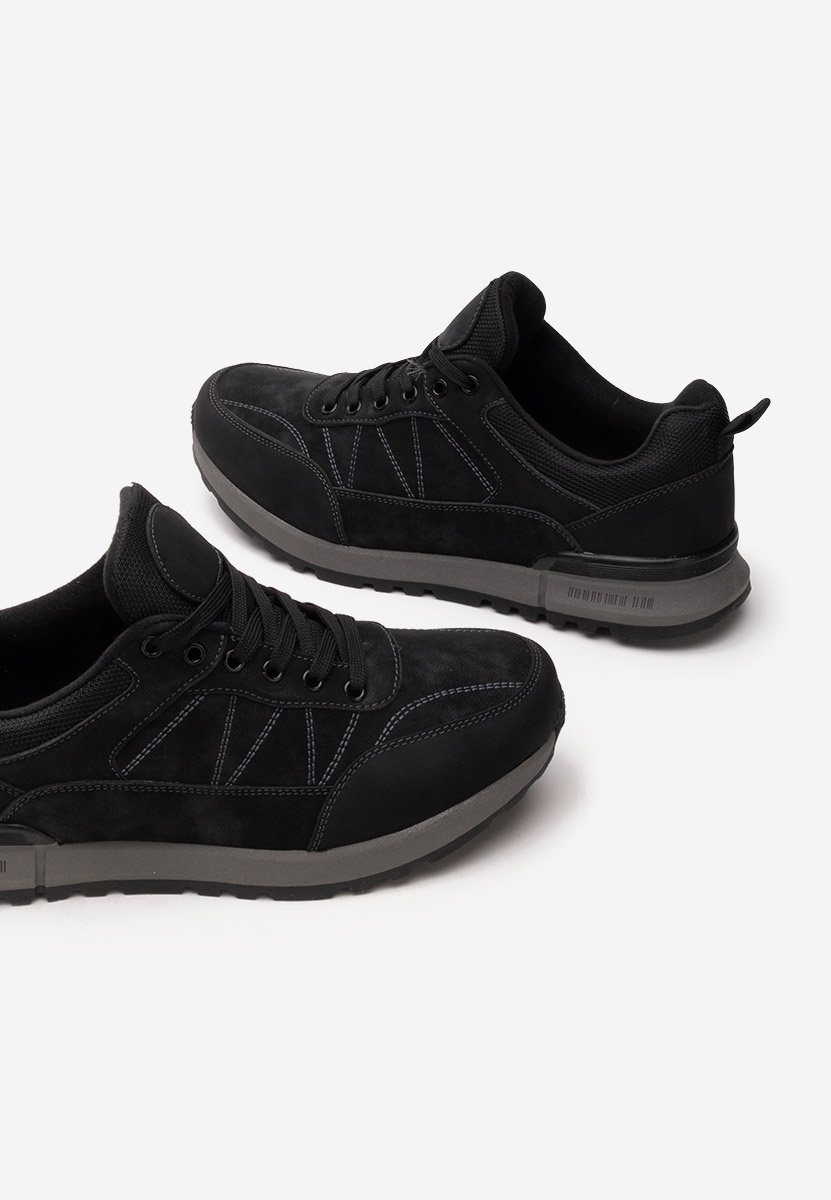 Czarne sneakersy męskie Harlan