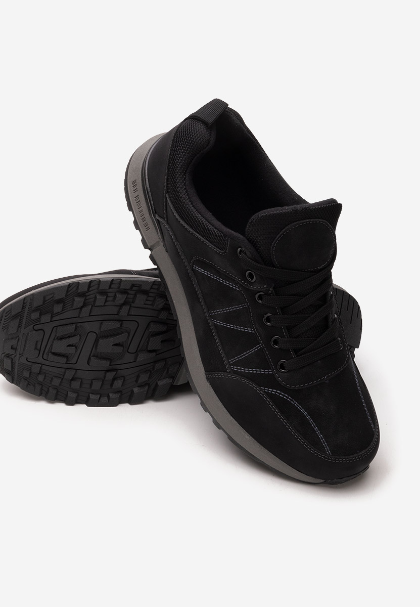 Czarne sneakersy męskie Harlan
