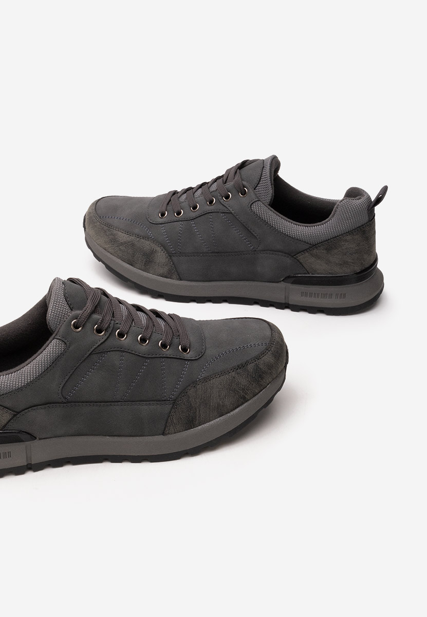 Szare sneakersy męskie Harlan