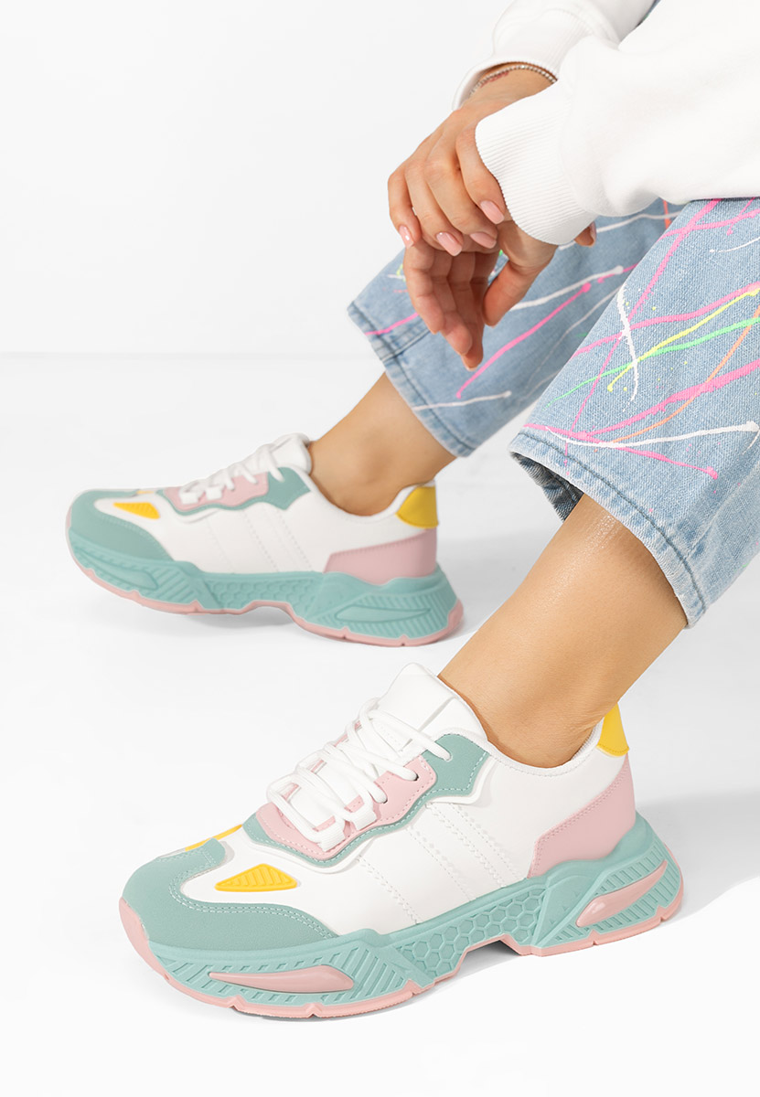 Wielokolorowy sneakersy damskie Elna Wielokolorowy sneakersy damskie Elna