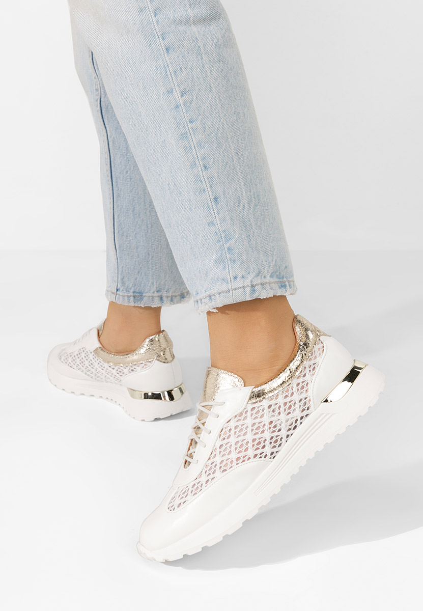 Białe sneakersy damskie Deena