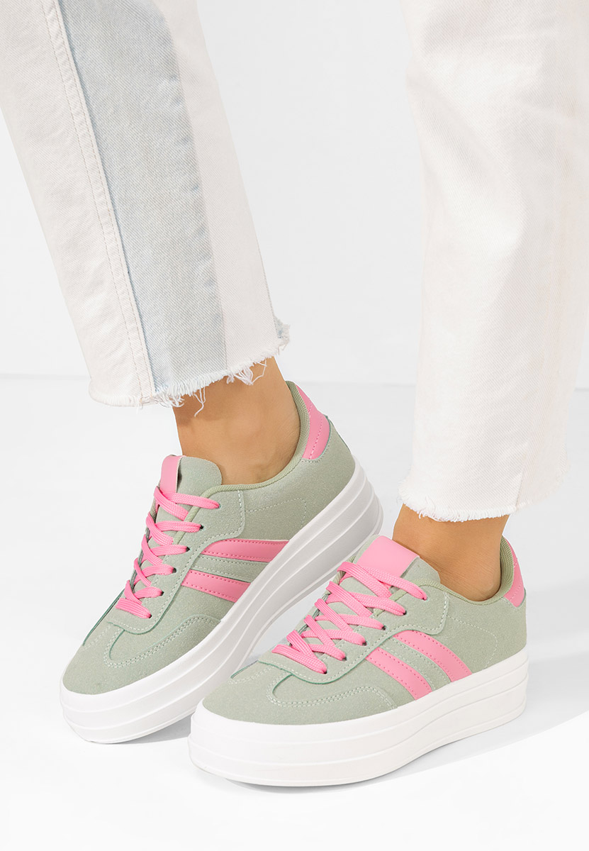 Zielone sneakersy damskie Jazmine