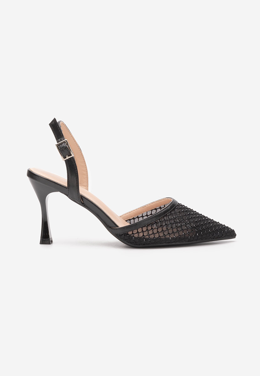 Czarne czółenka na szpilce Kristyn