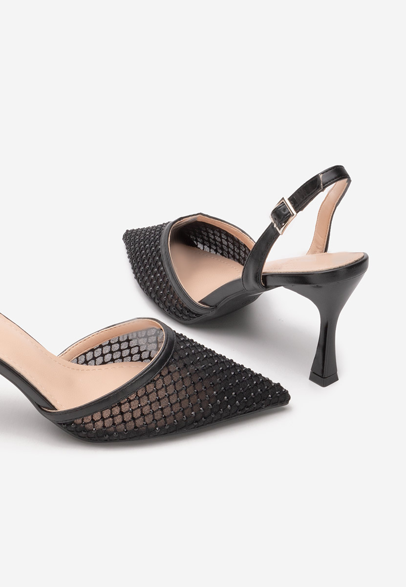 Czarne czółenka na szpilce Kristyn