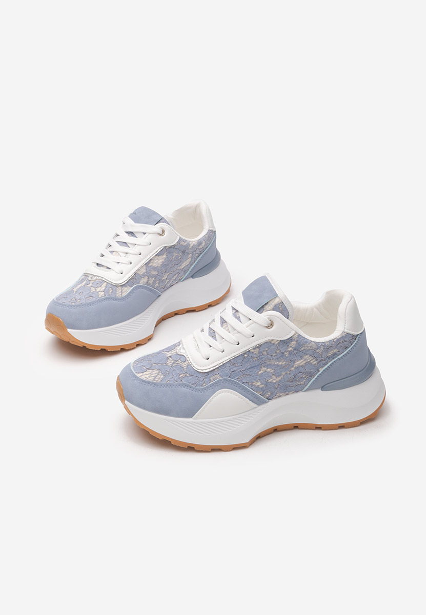 Niebieskie sneakersy damskie Enida