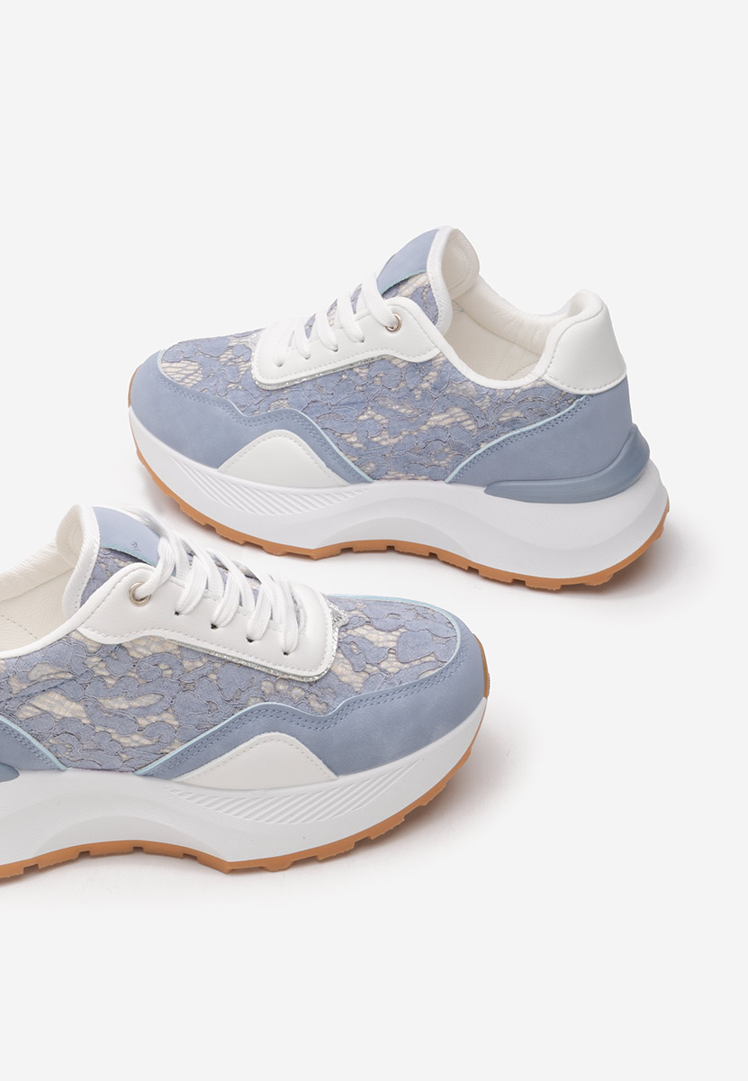 Niebieskie sneakersy damskie Enida
