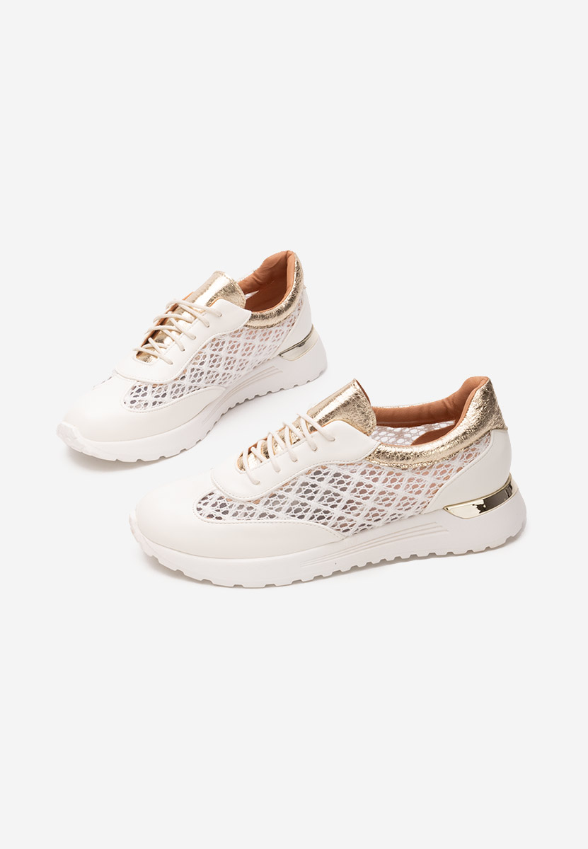 Białe sneakersy damskie Deena