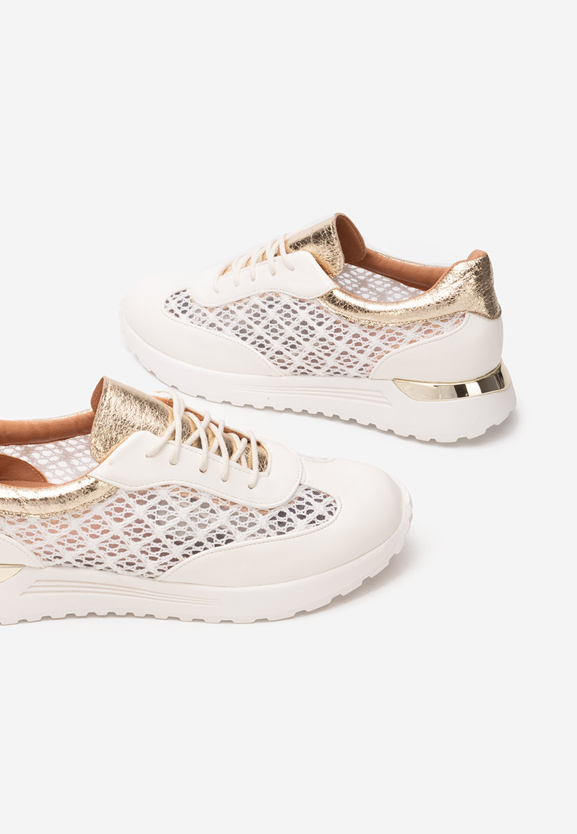 Białe sneakersy damskie Deena