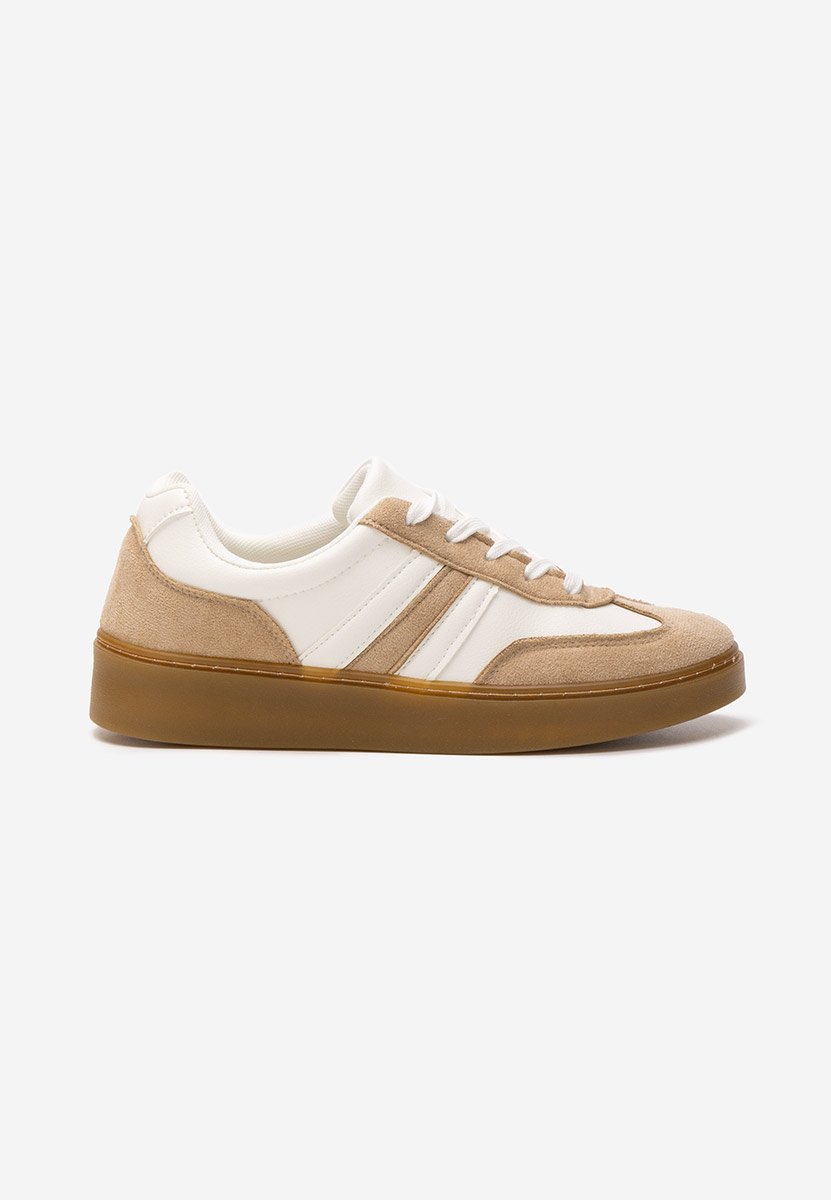 Beżowe sneakersy damskie Christiana