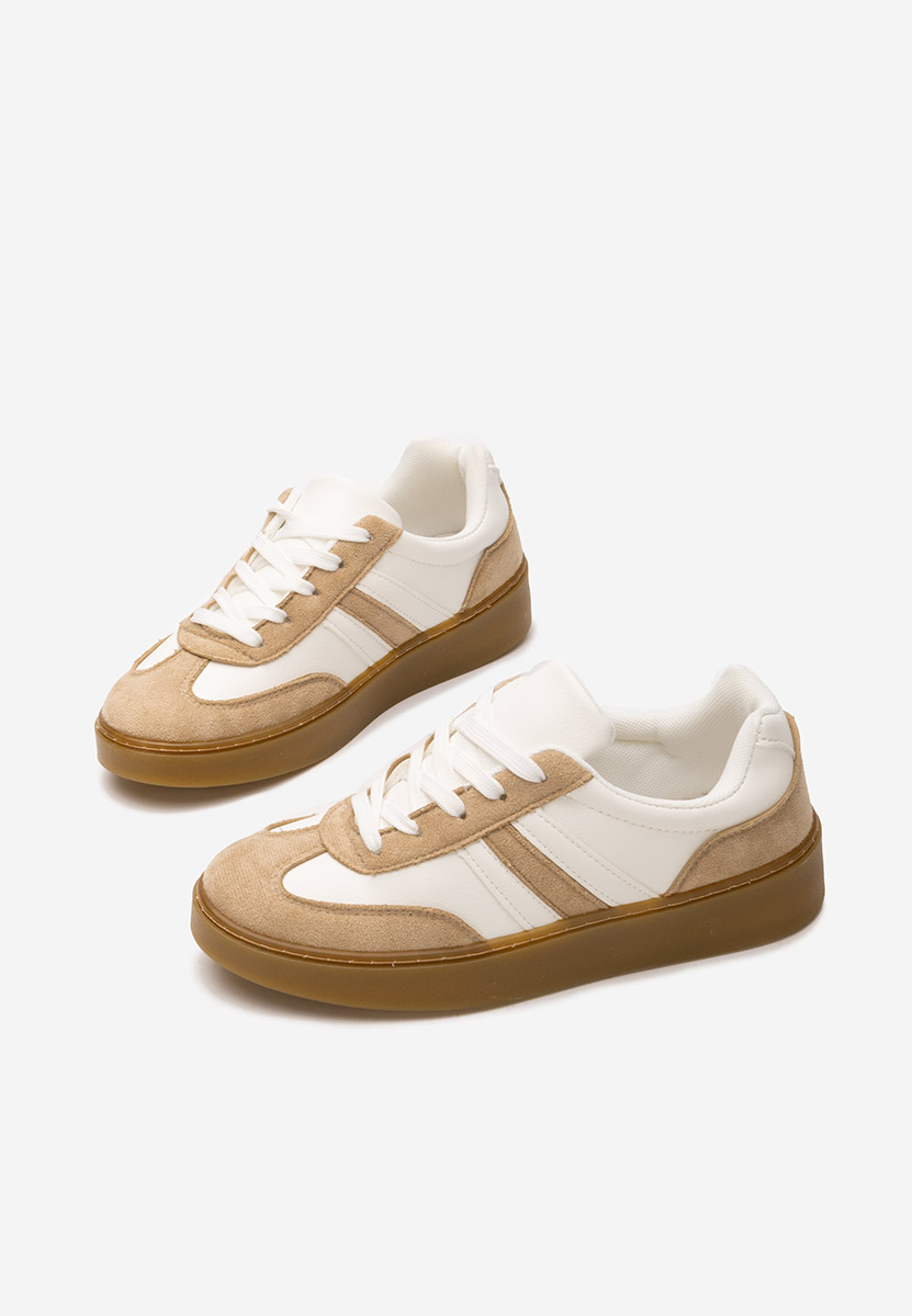 Beżowe sneakersy damskie Christiana