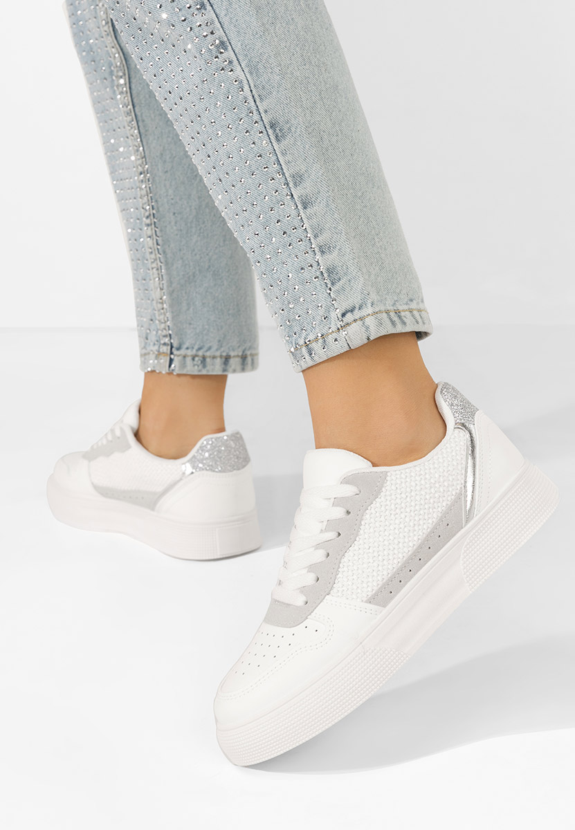 Białe sneakersy damskie Merlyna