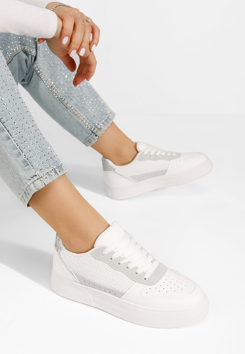 Białe sneakersy damskie Merlyna