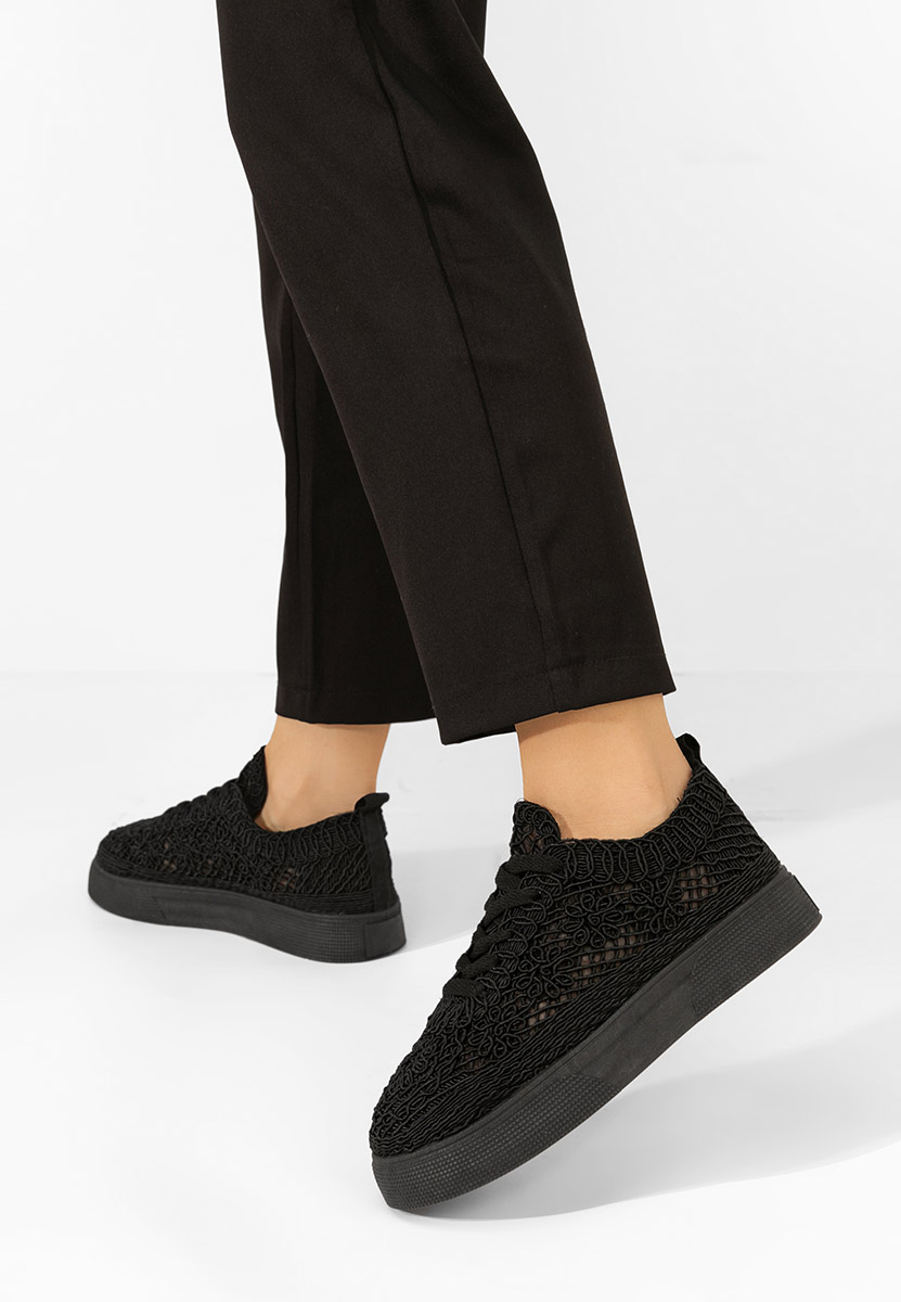 Czarne trampki damskie Patrica