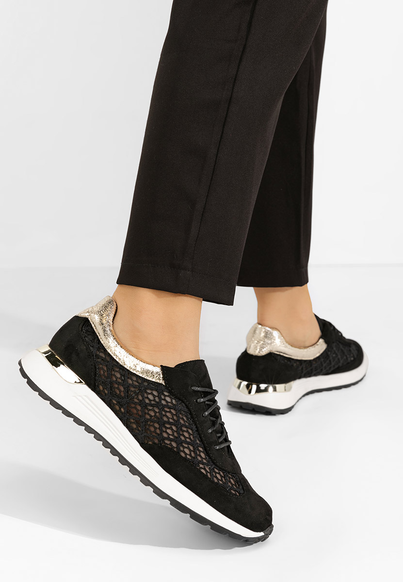 Czarne sneakersy damskie Deena V2