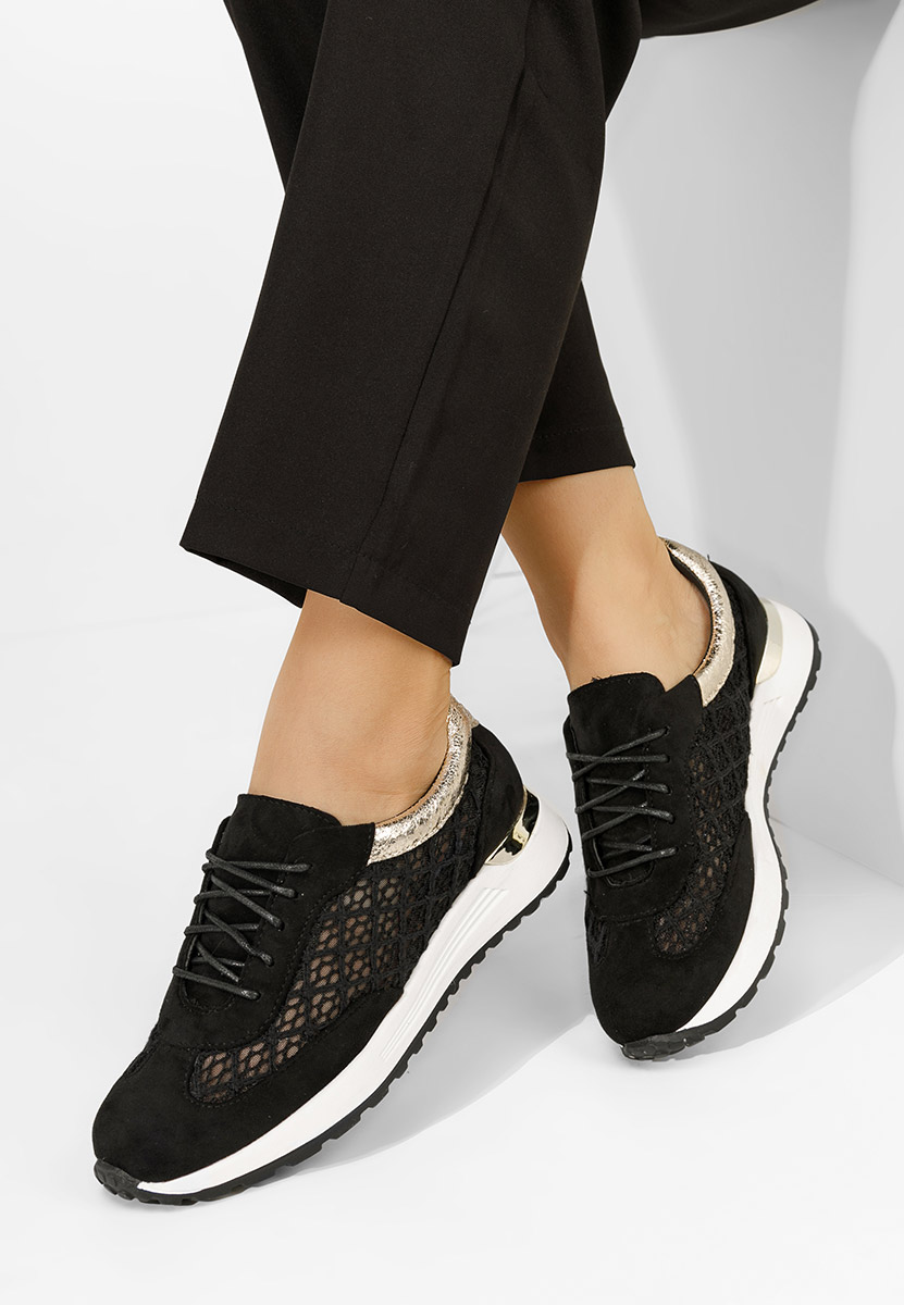Czarne sneakersy damskie Deena V2