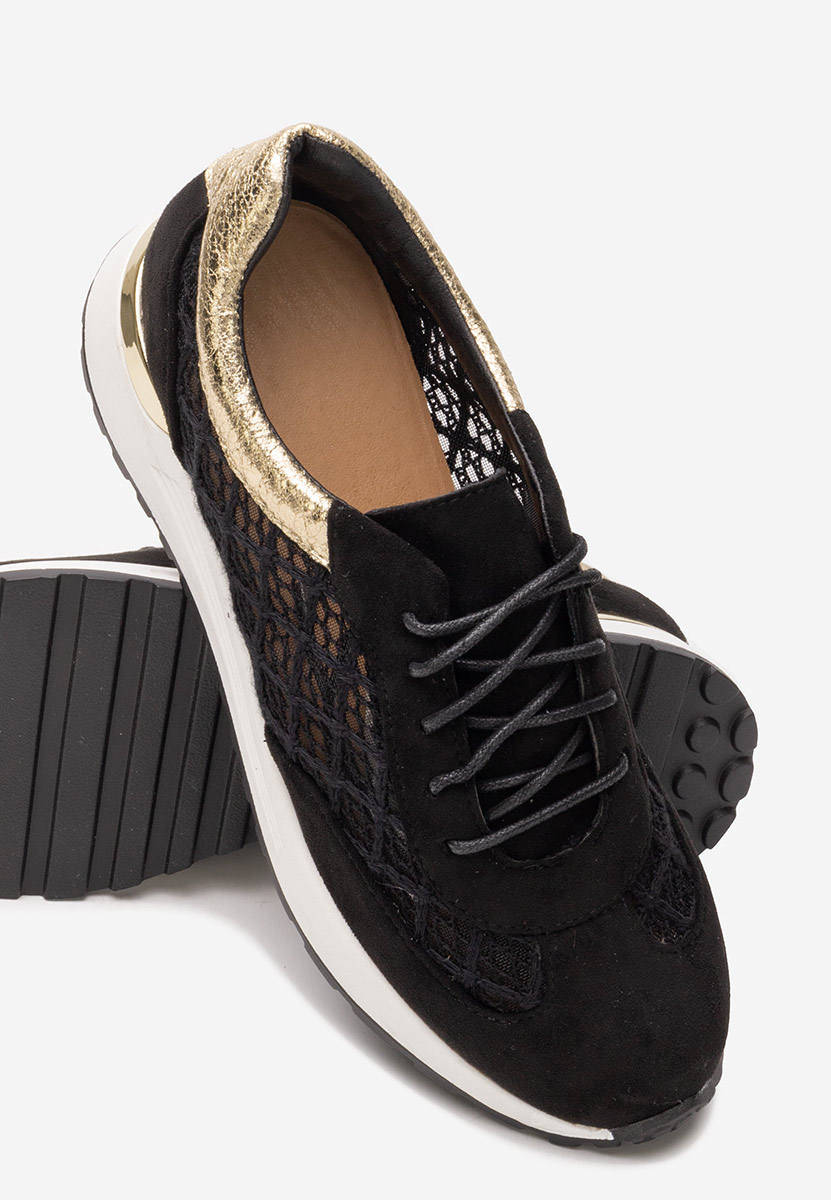 Czarne sneakersy damskie Deena V2