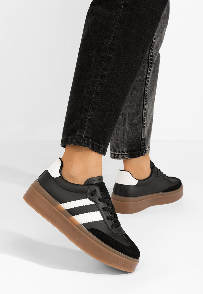 Czarne sneakersy damskie Namy