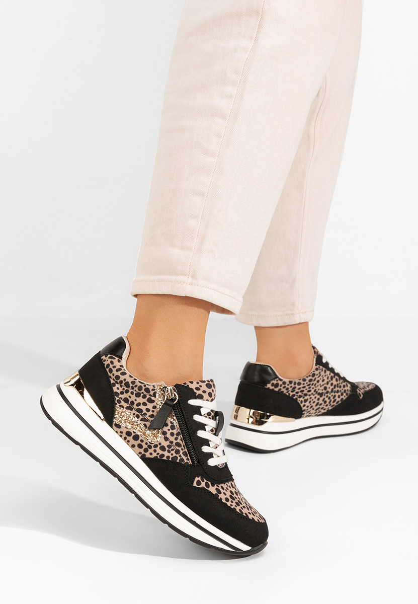 Czarne sneakersy damskie Marilou