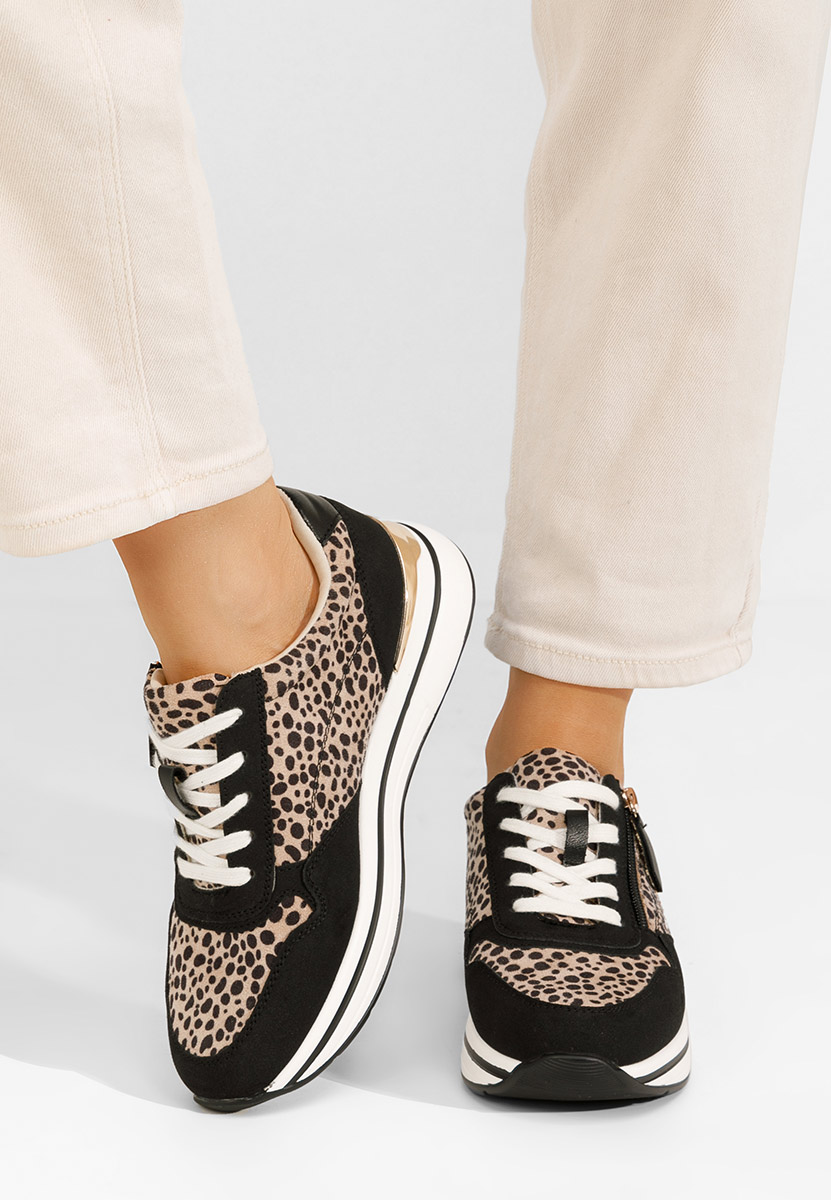 Czarne sneakersy damskie Marilou