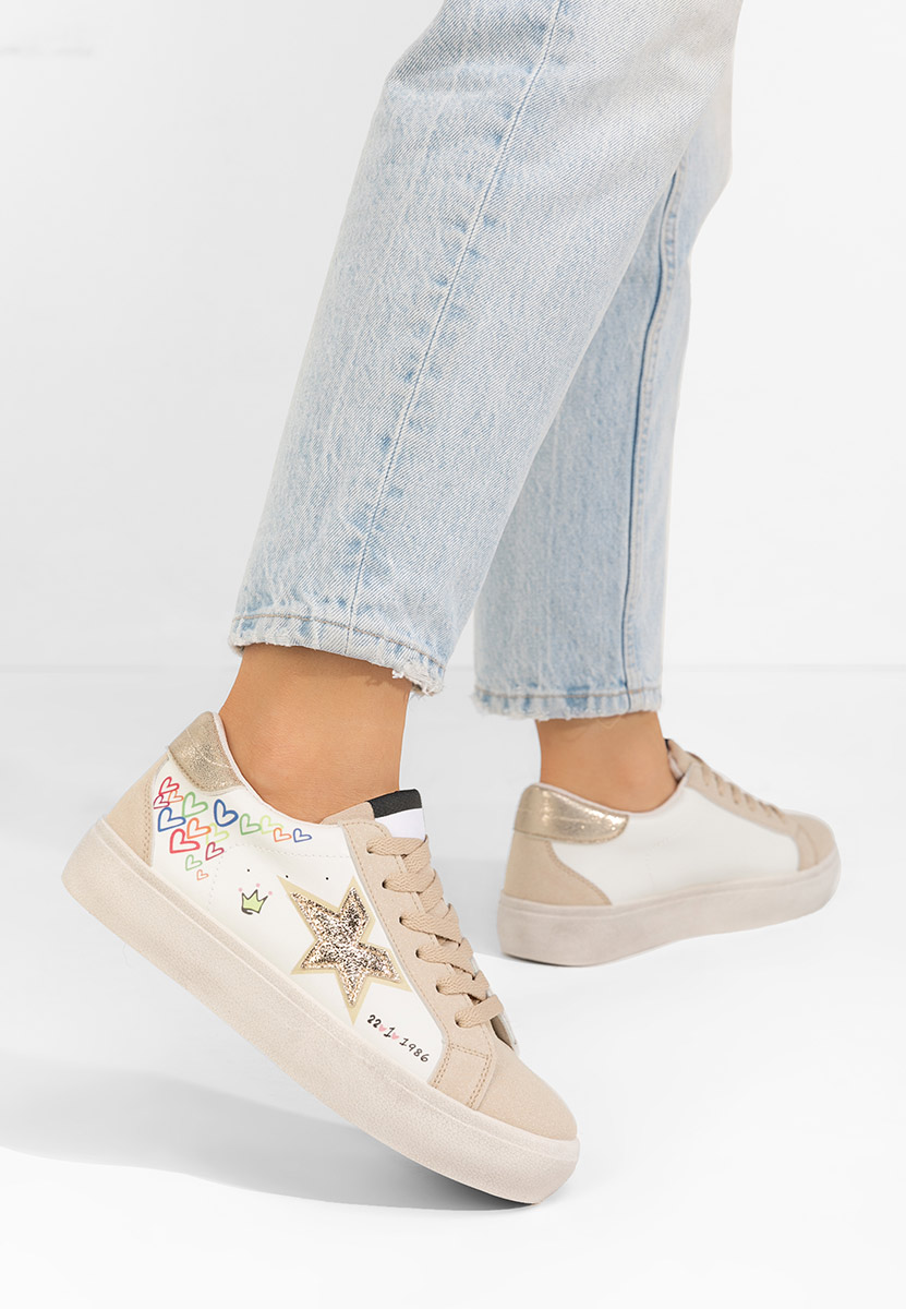 Beżowe trampki damskie Williamira