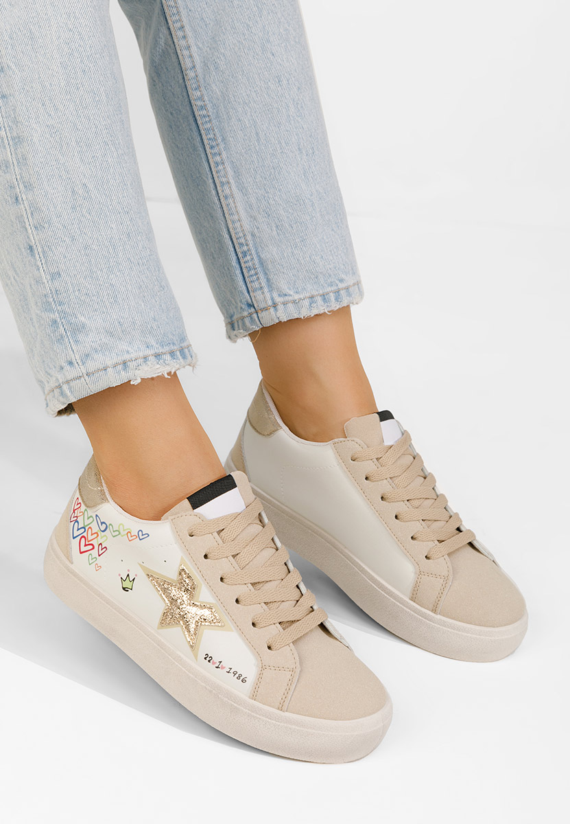 Beżowe trampki damskie Williamira