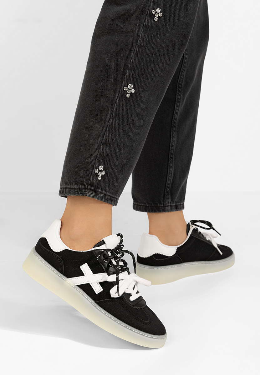 Czarne sneakersy damskie Livya